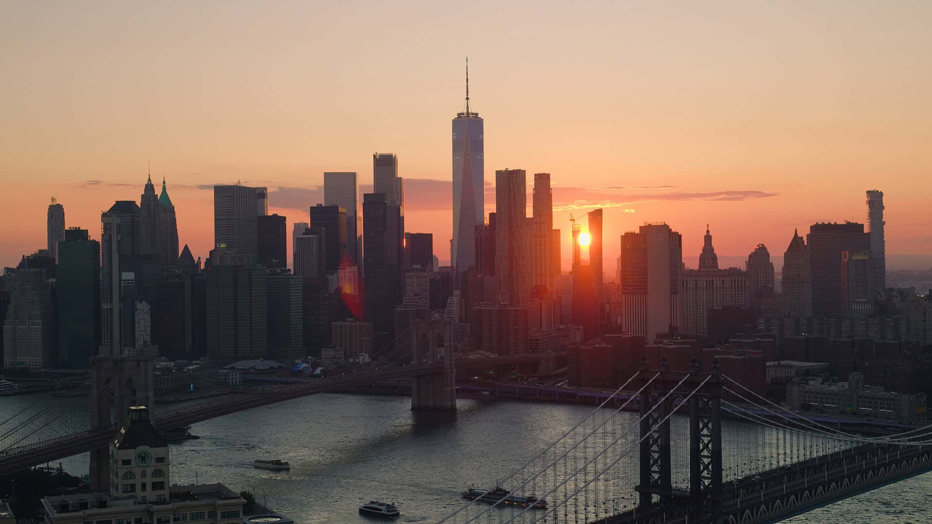 Vol en hélicoptère de nuit — New York illuminé